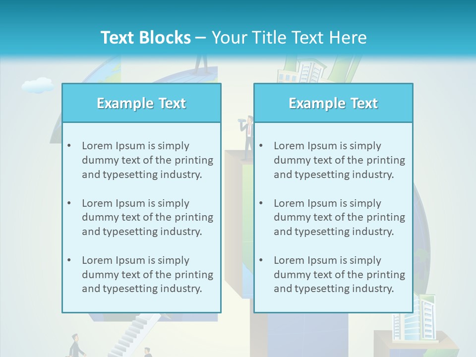 Global Company Walking PowerPoint Template