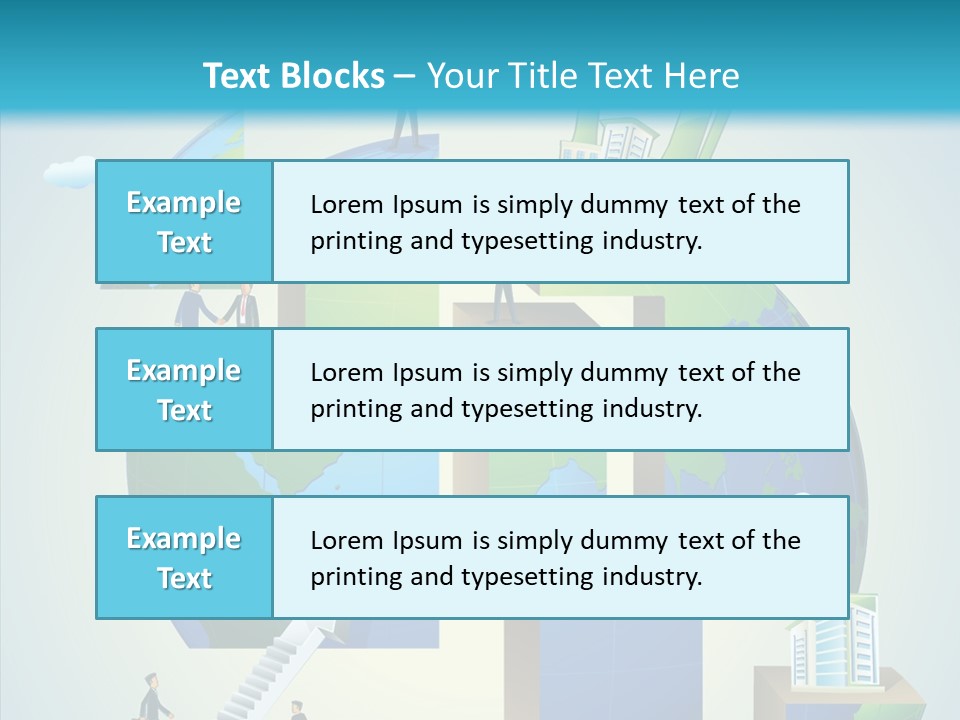 Global Company Walking PowerPoint Template