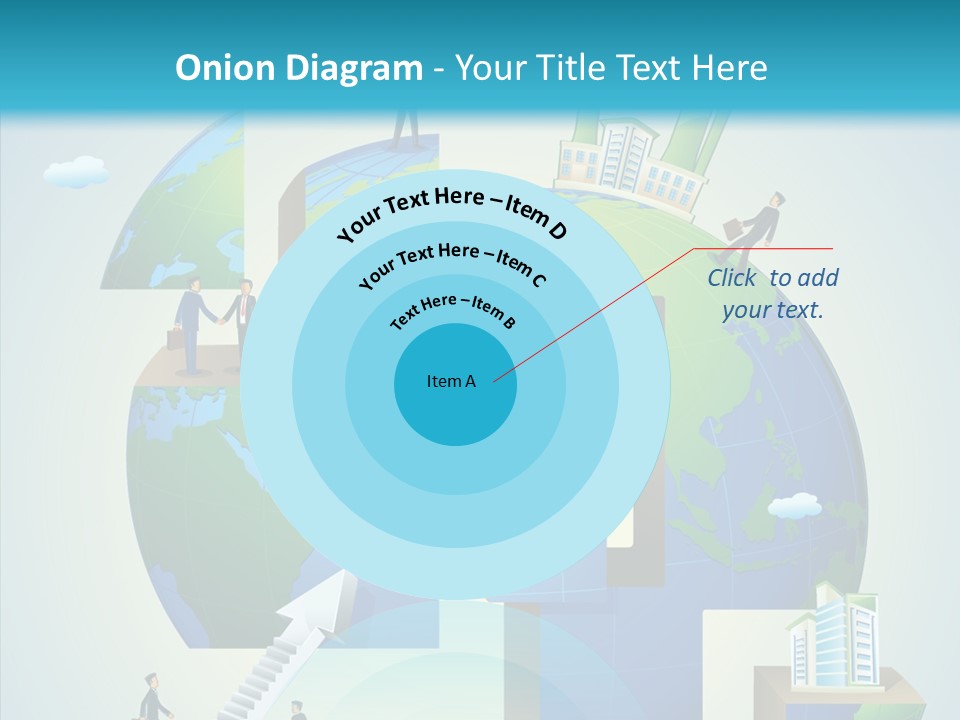 Global Company Walking PowerPoint Template