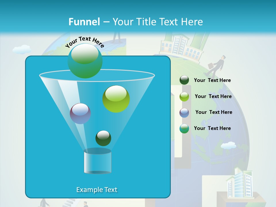 Global Company Walking PowerPoint Template
