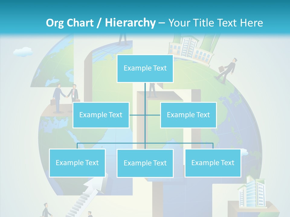 Global Company Walking PowerPoint Template