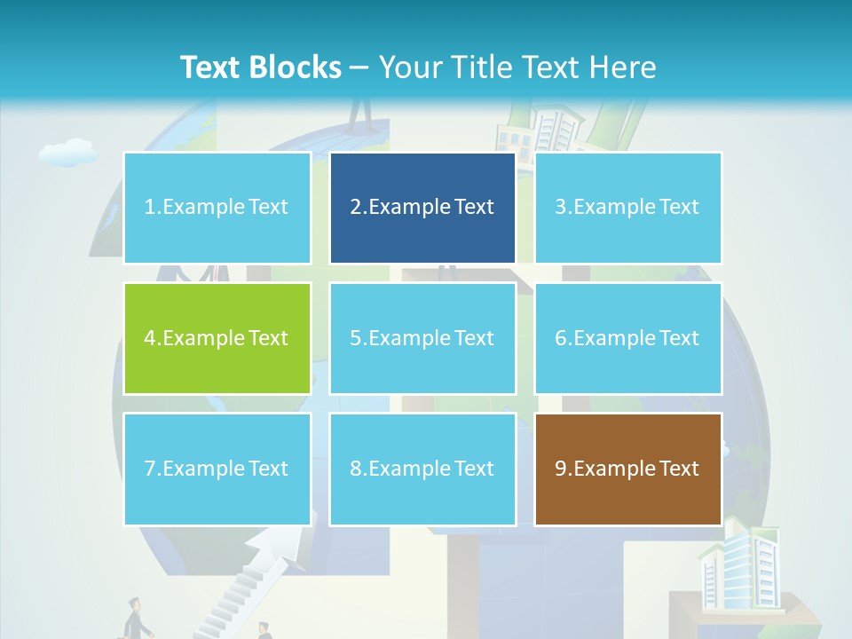 Global Company Walking PowerPoint Template