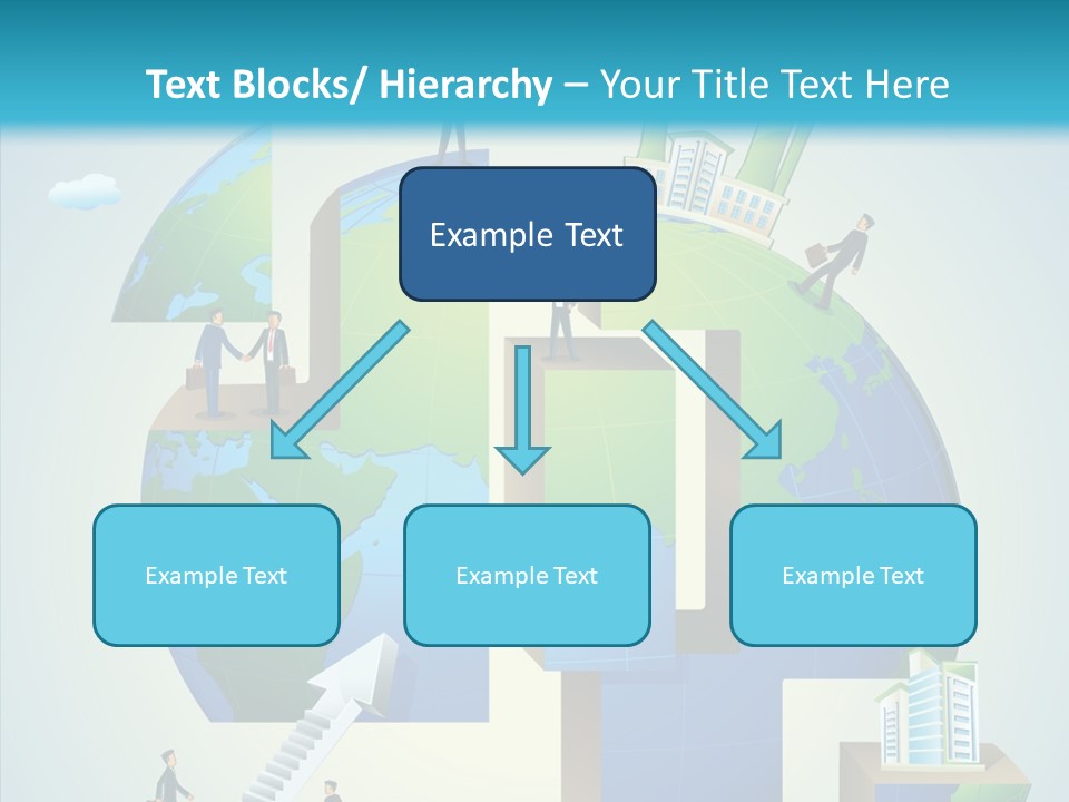 Global Company Walking PowerPoint Template