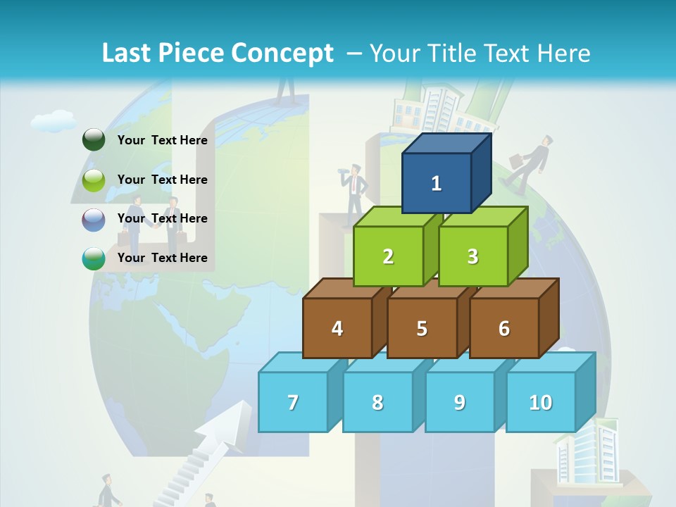 Global Company Walking PowerPoint Template