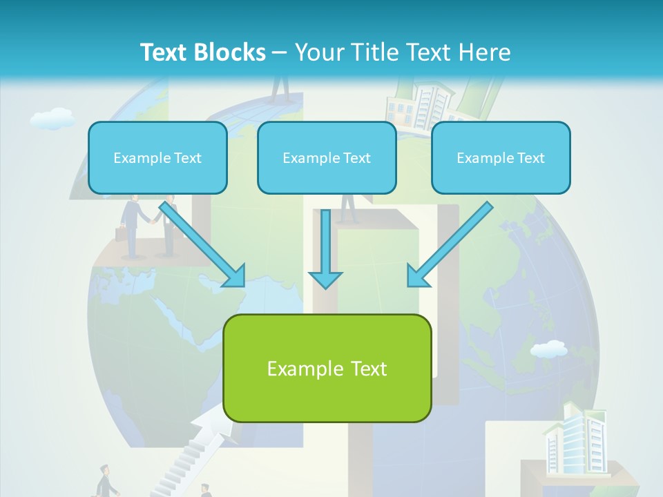 Global Company Walking PowerPoint Template