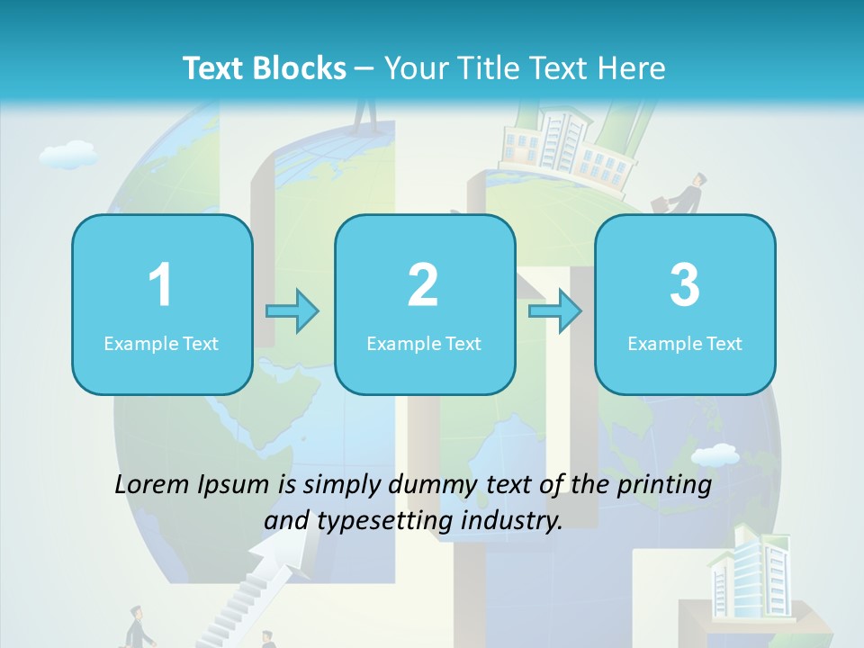 Global Company Walking PowerPoint Template