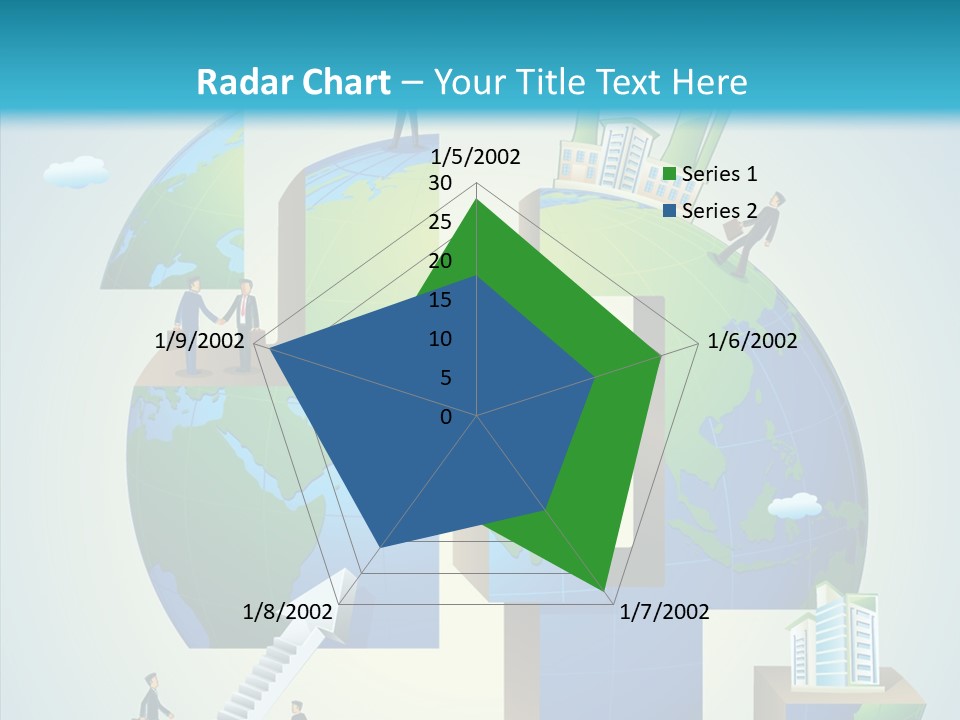 Global Company Walking PowerPoint Template