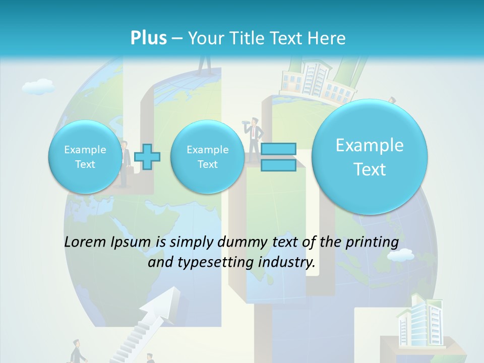 Global Company Walking PowerPoint Template