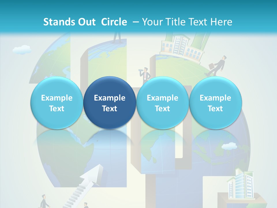 Global Company Walking PowerPoint Template