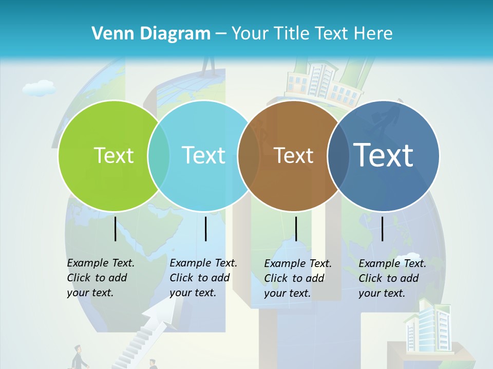 Global Company Walking PowerPoint Template