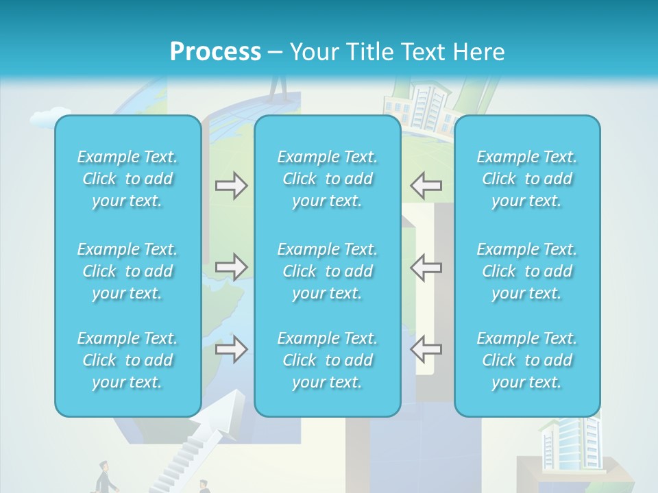 Global Company Walking PowerPoint Template