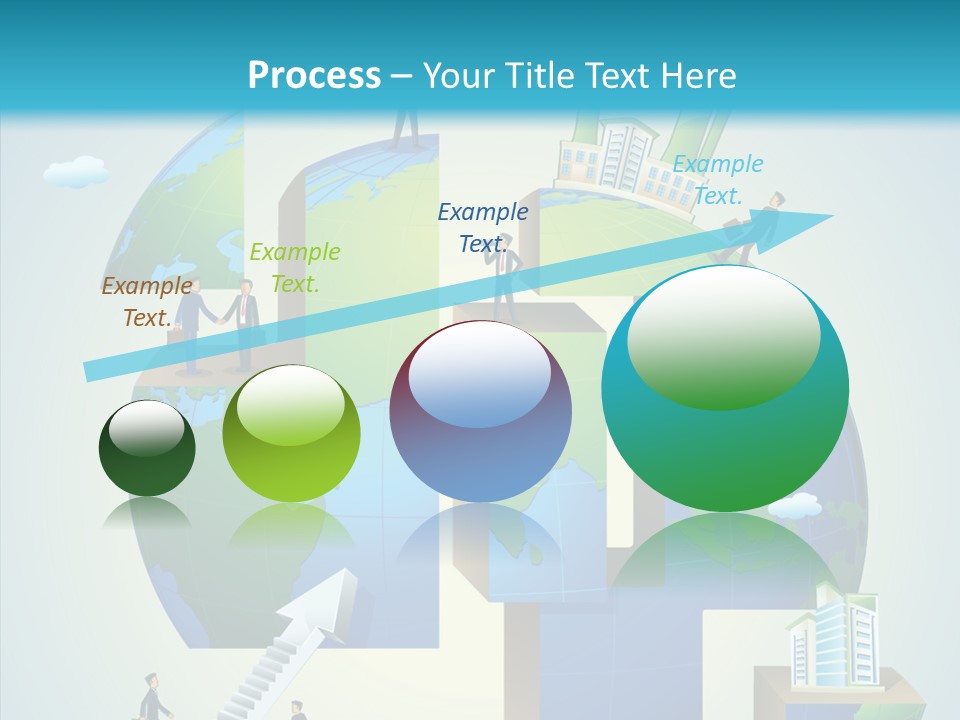 Global Company Walking PowerPoint Template