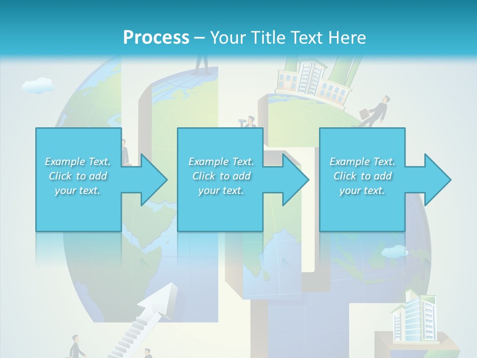 Global Company Walking PowerPoint Template