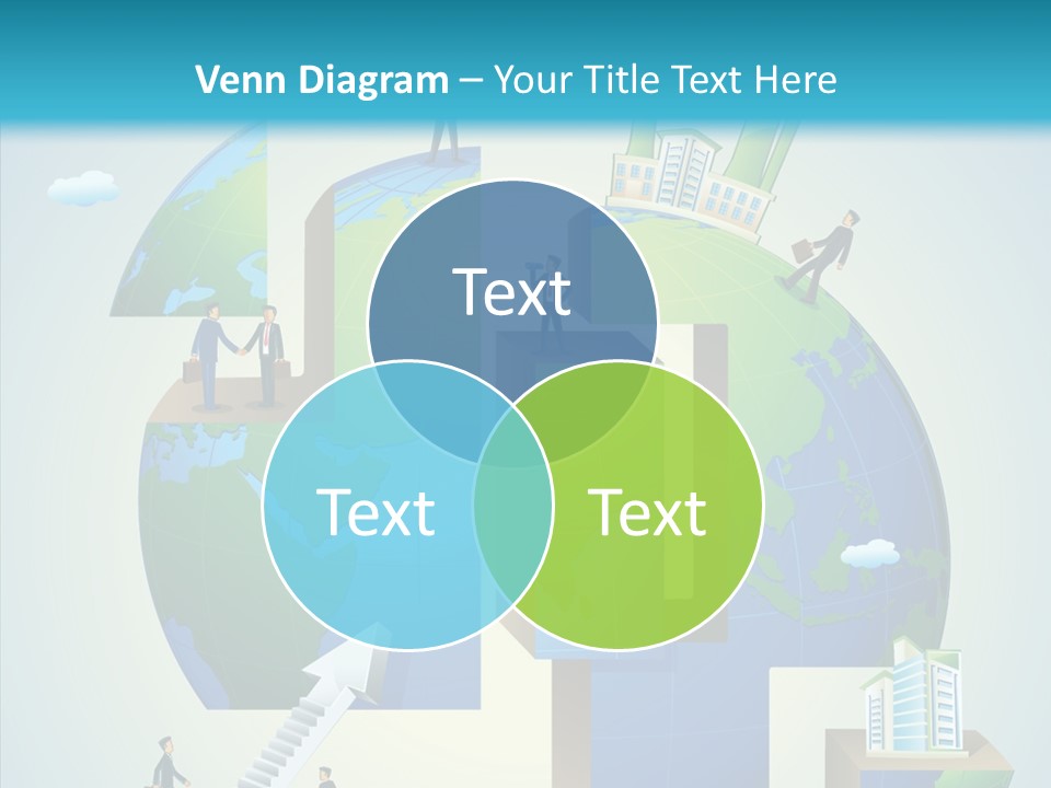 Global Company Walking PowerPoint Template