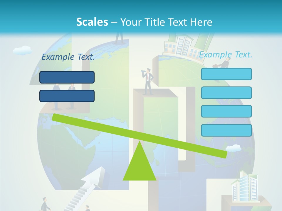 Global Company Walking PowerPoint Template