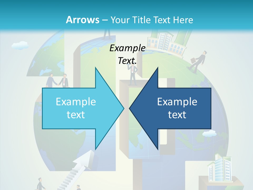 Global Company Walking PowerPoint Template