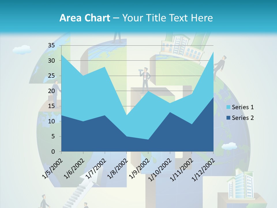 Global Company Walking PowerPoint Template