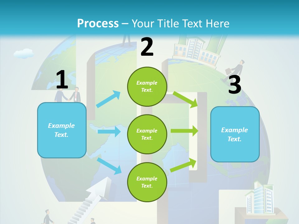 Global Company Walking PowerPoint Template