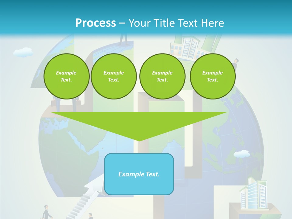 Global Company Walking PowerPoint Template