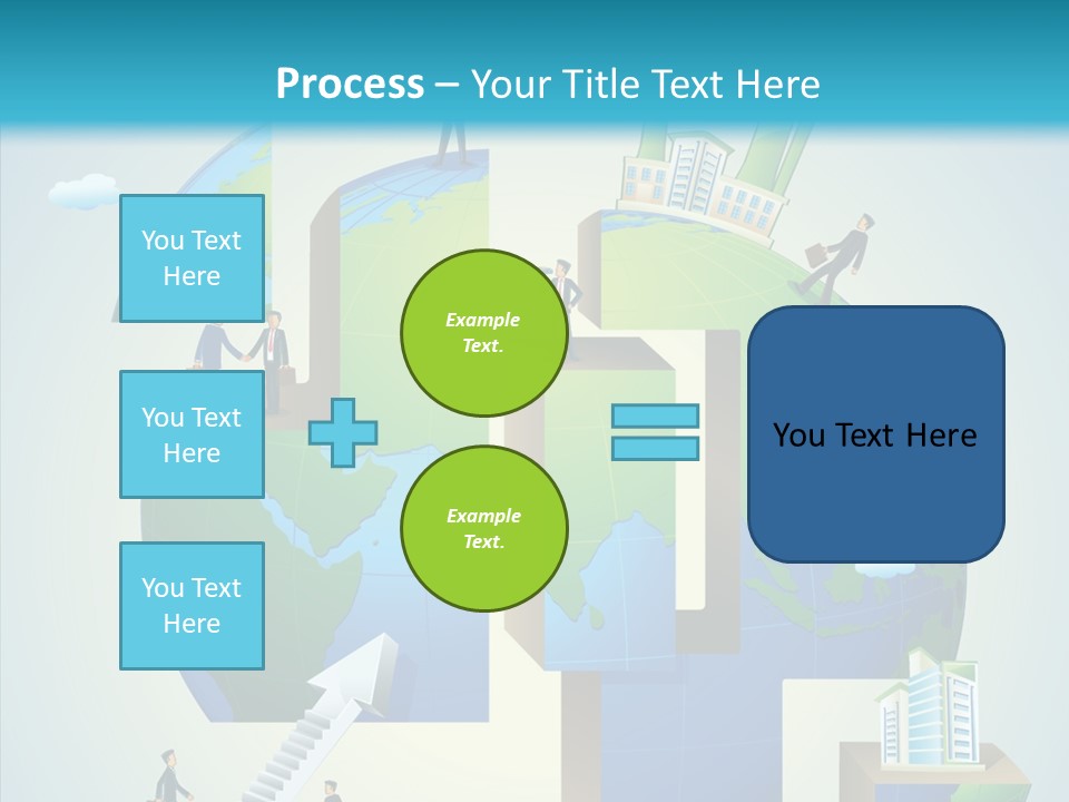 Global Company Walking PowerPoint Template