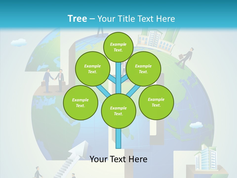 Global Company Walking PowerPoint Template