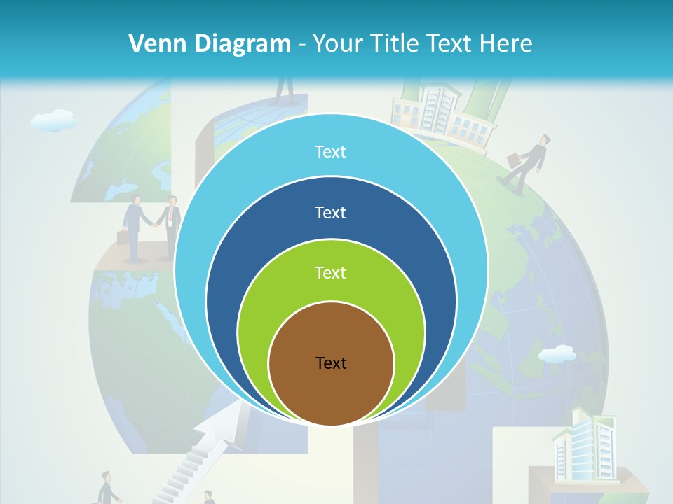 Global Company Walking PowerPoint Template