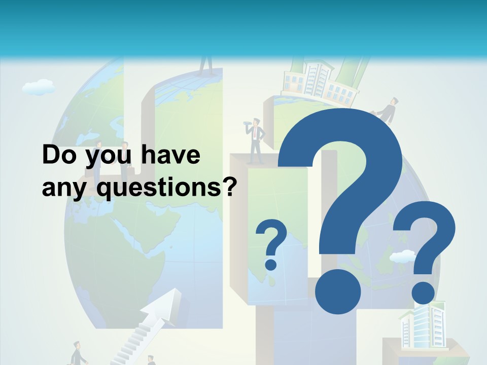 Global Company Walking PowerPoint Template