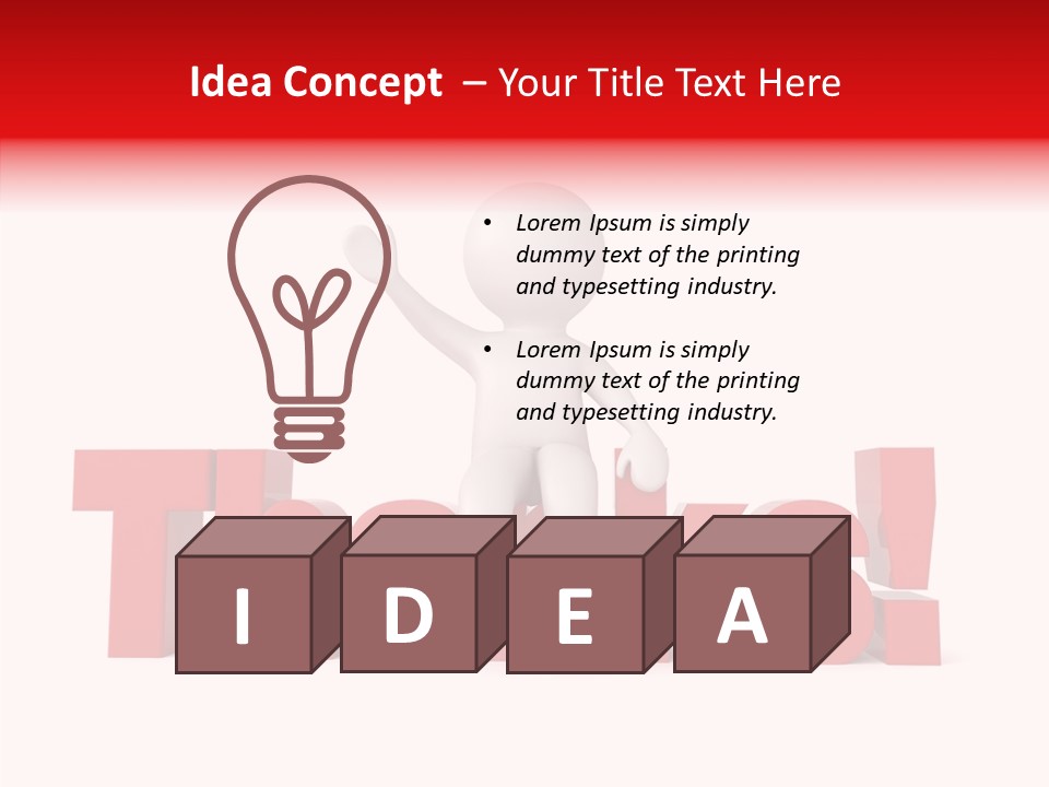 Man Figure Word PowerPoint Template