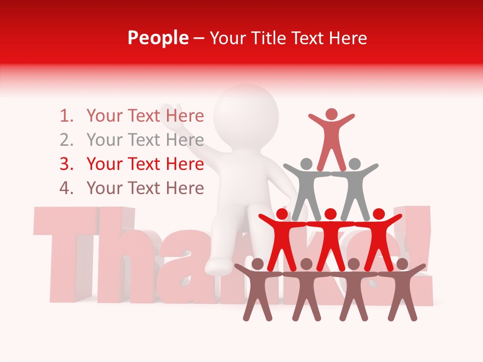 Man Figure Word PowerPoint Template