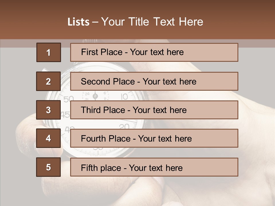 Competition Silver Measure PowerPoint Template
