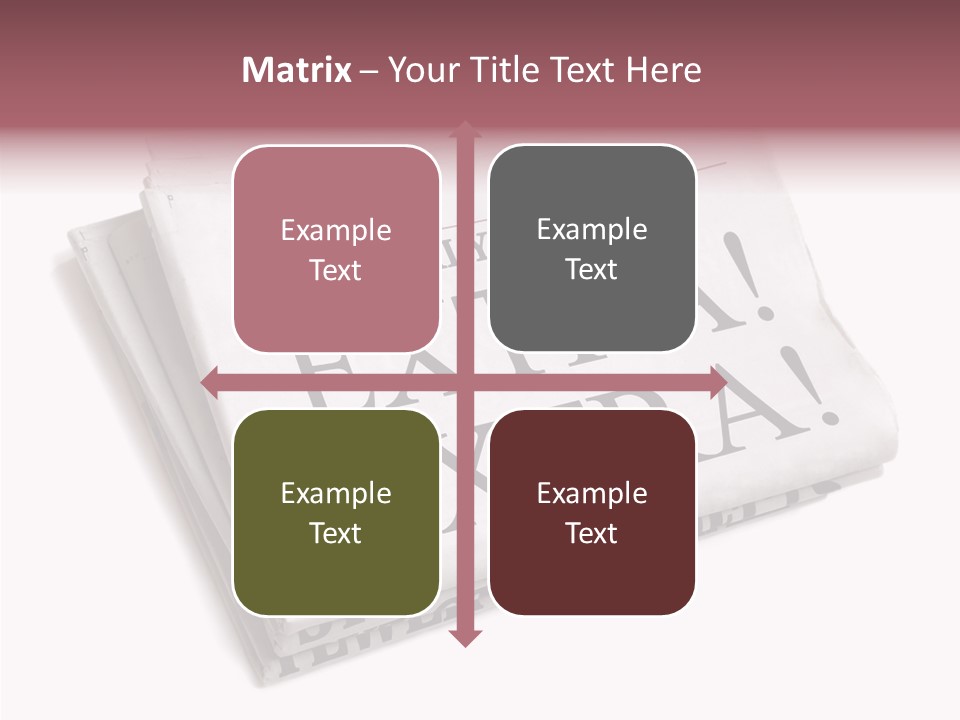 News Broadsheet White Background PowerPoint Template