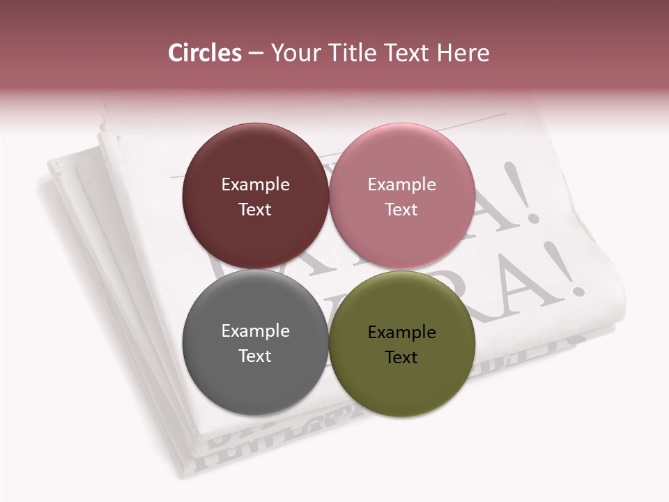 News Broadsheet White Background PowerPoint Template