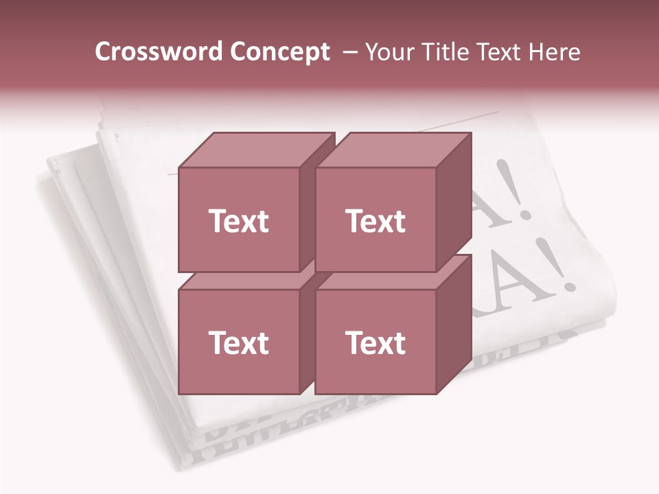 News Broadsheet White Background PowerPoint Template