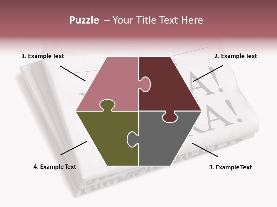 News Broadsheet White Background PowerPoint Template