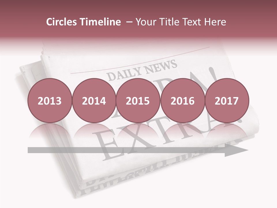 News Broadsheet White Background PowerPoint Template