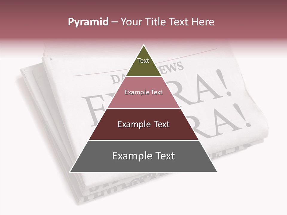 News Broadsheet White Background PowerPoint Template