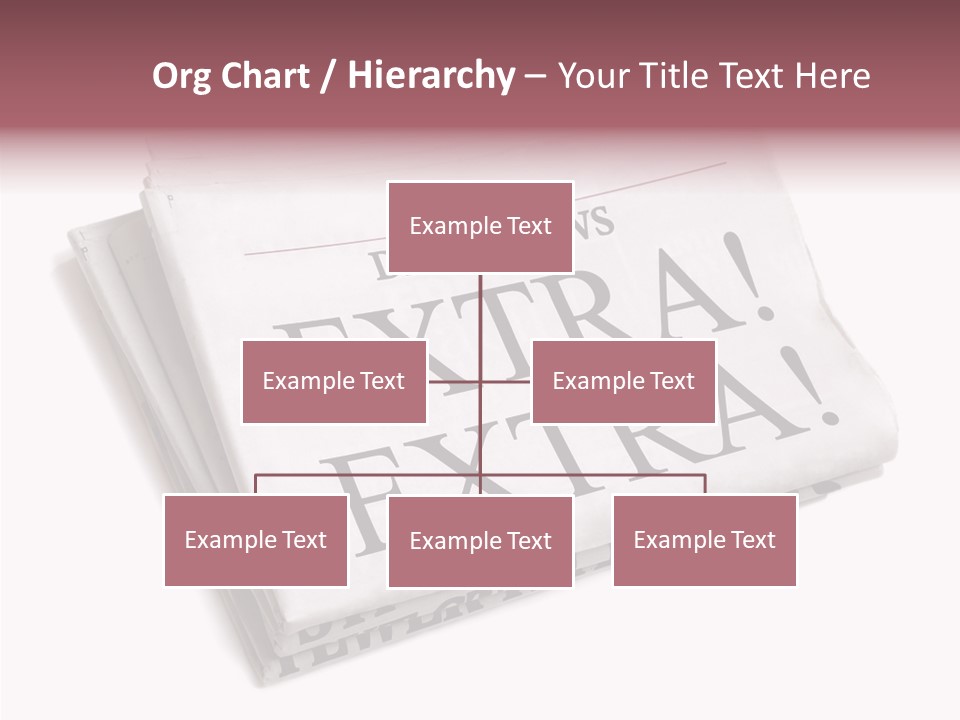 News Broadsheet White Background PowerPoint Template