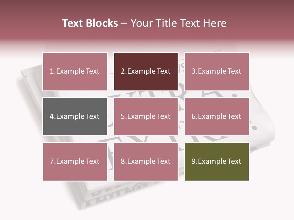 News Broadsheet White Background PowerPoint Template