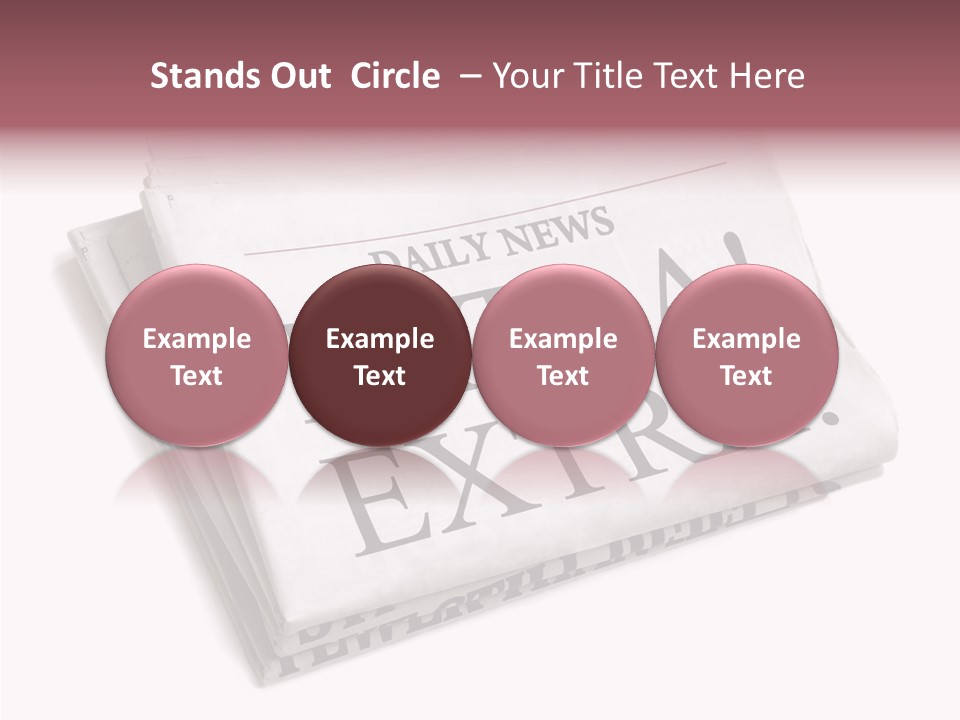 News Broadsheet White Background PowerPoint Template