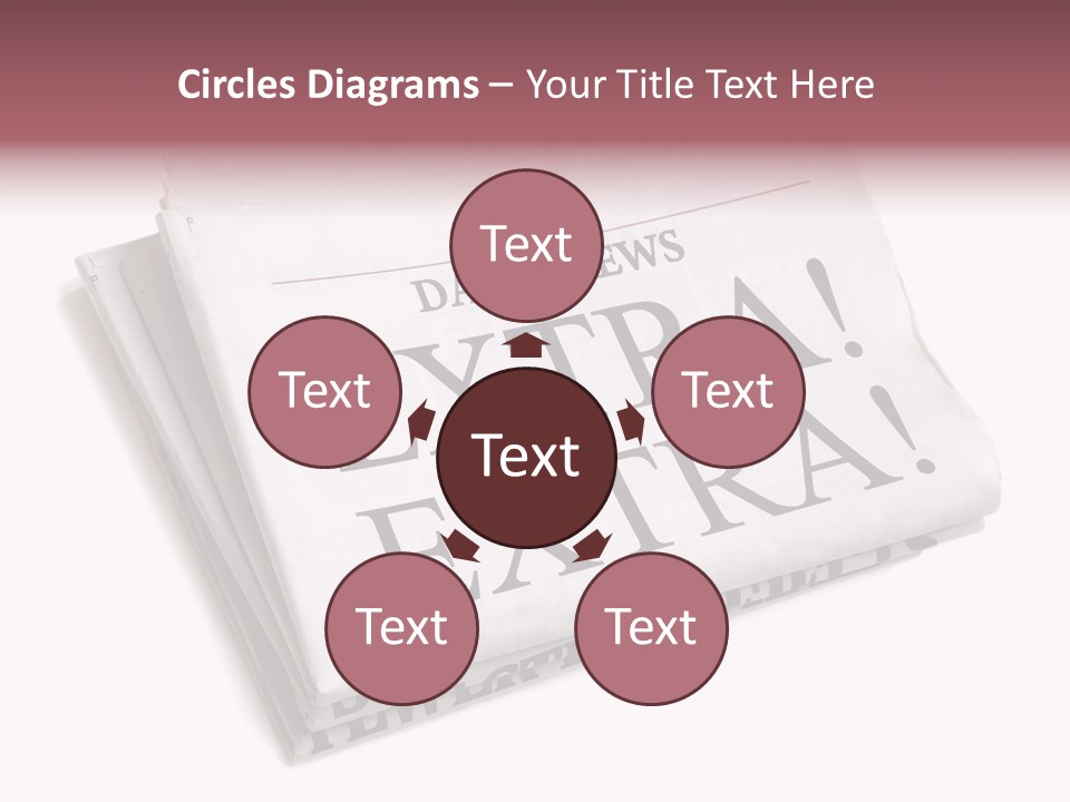 News Broadsheet White Background PowerPoint Template