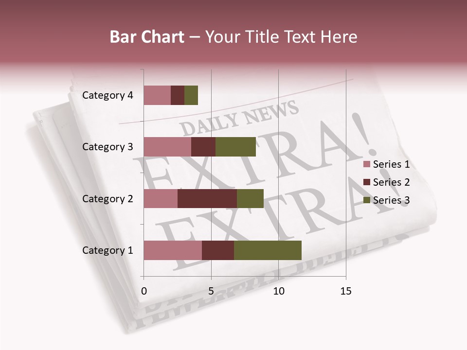 News Broadsheet White Background PowerPoint Template