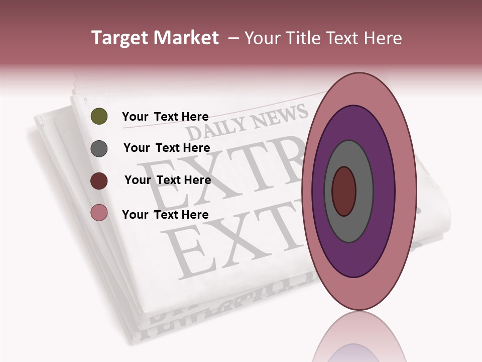 News Broadsheet White Background PowerPoint Template