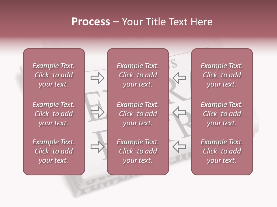 News Broadsheet White Background PowerPoint Template