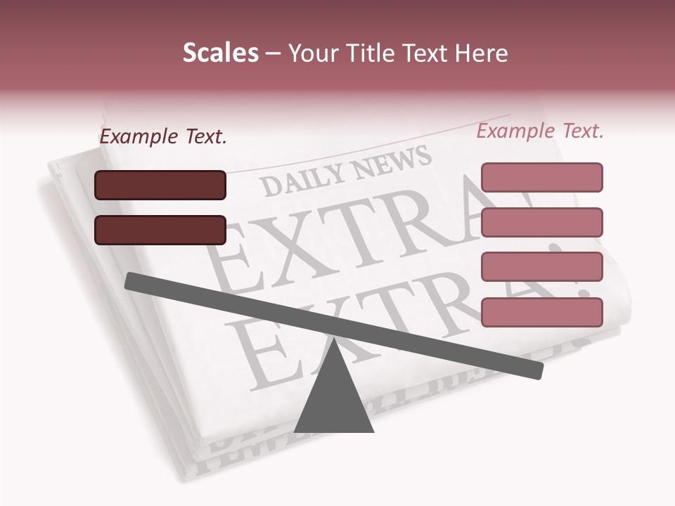 News Broadsheet White Background PowerPoint Template