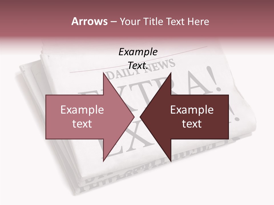 News Broadsheet White Background PowerPoint Template