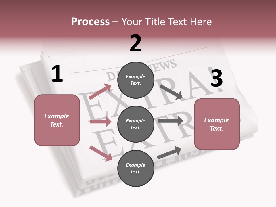 News Broadsheet White Background PowerPoint Template