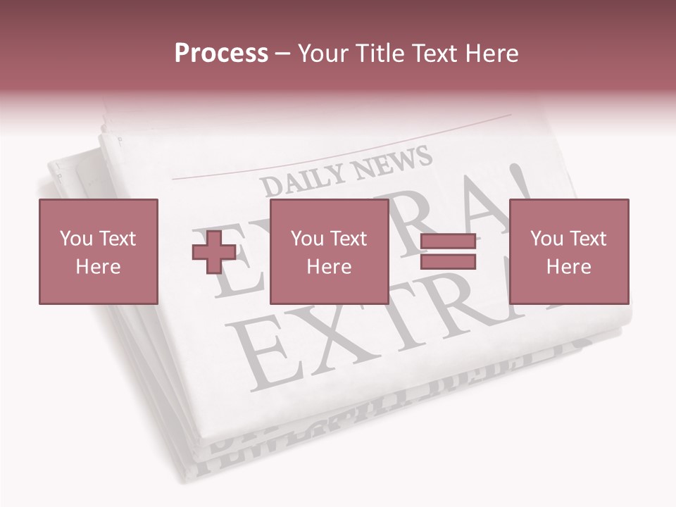 News Broadsheet White Background PowerPoint Template