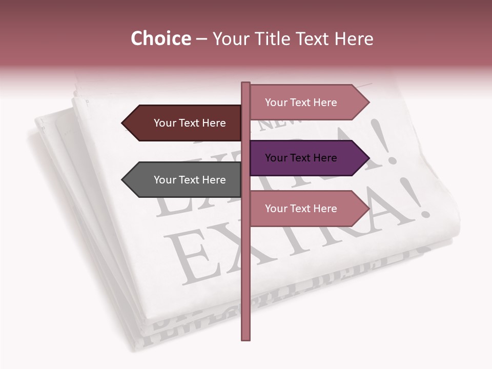 News Broadsheet White Background PowerPoint Template