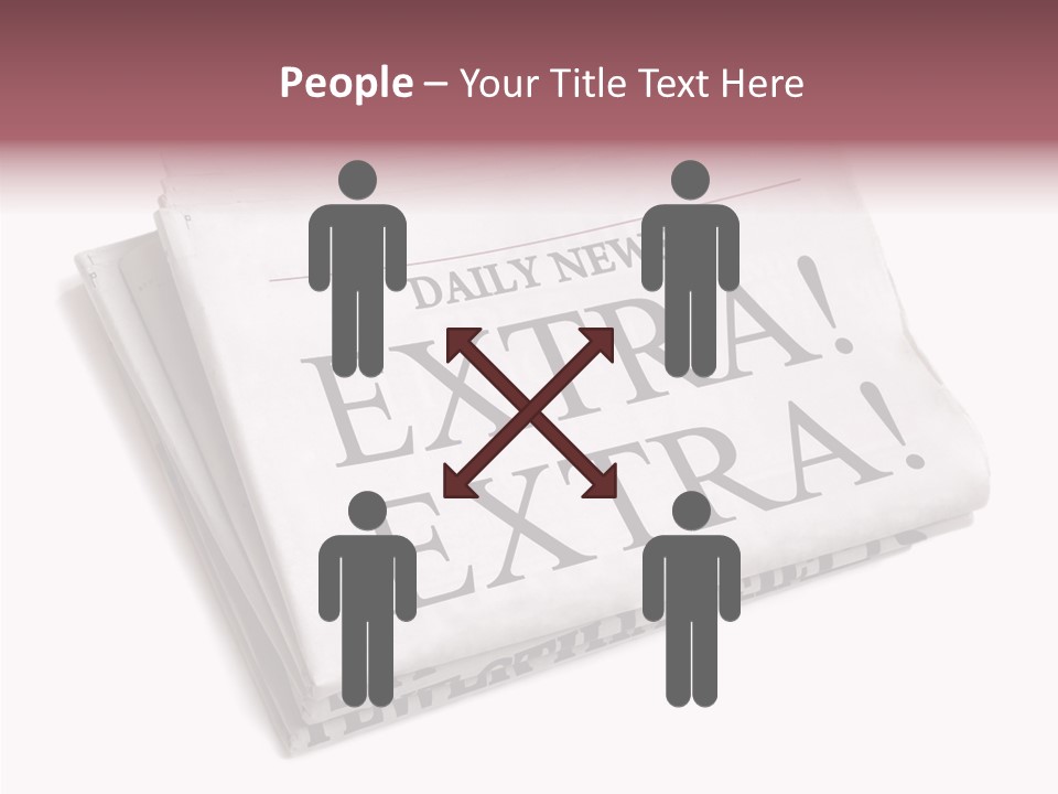 News Broadsheet White Background PowerPoint Template