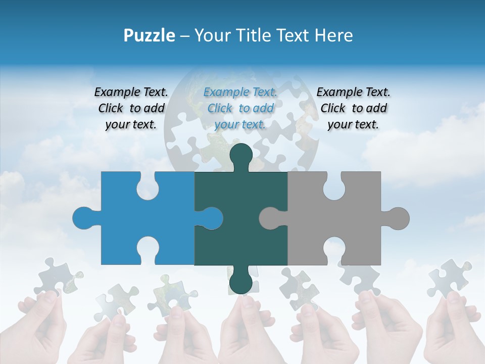 Global Playing Metaphor PowerPoint Template